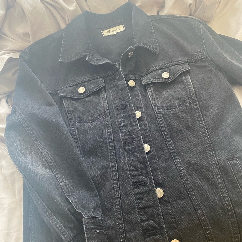 Madewell Oversized Denim Jacket XS Black